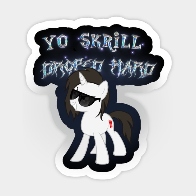 skrillex pony Sticker by DarkCry